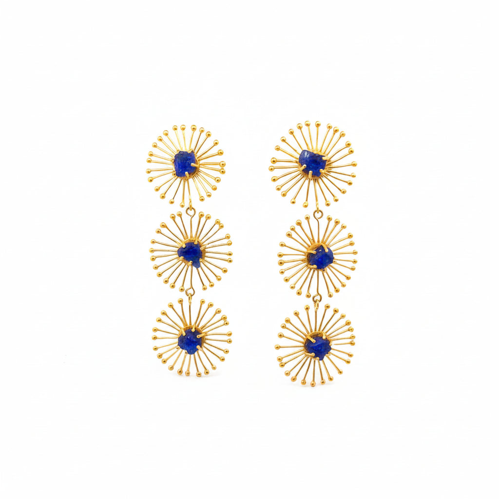 Triple Dandelion Earrings