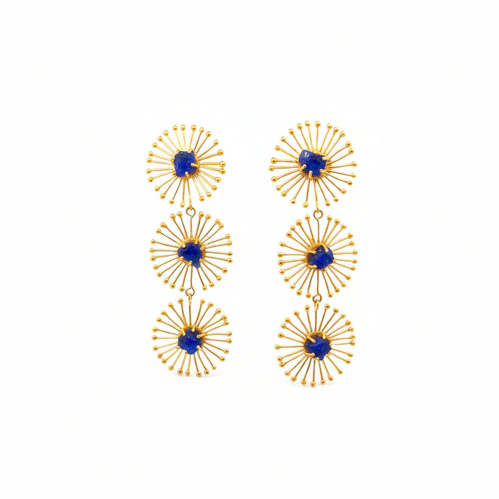 Triple Dandelion Earrings