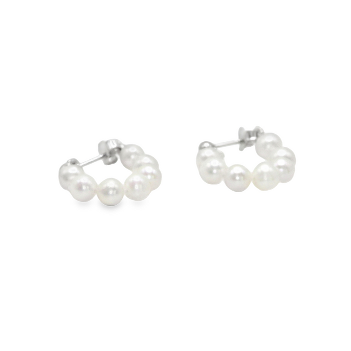 Everyday Pearl Hoops