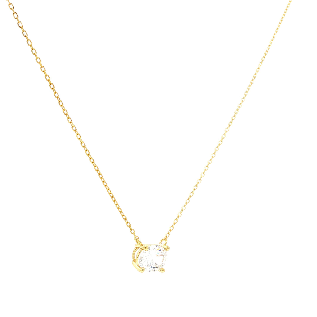 Oval Solitario Necklace