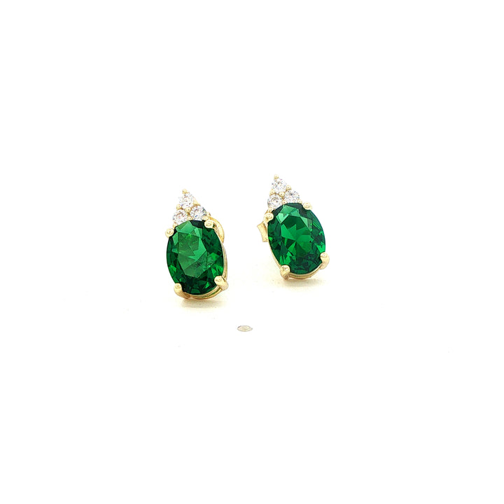 Pear Green Earrings