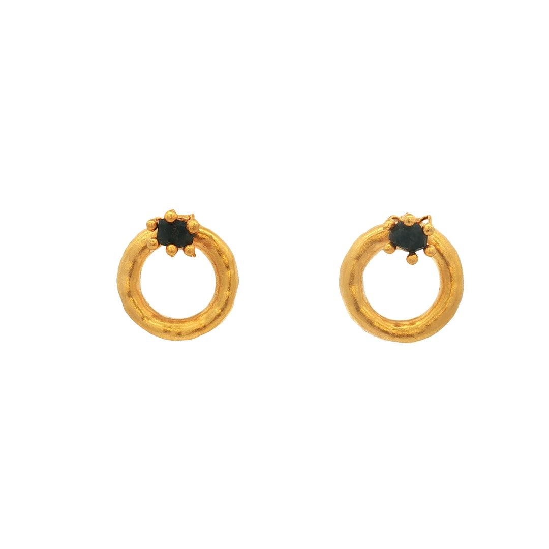 Donut Stone Earrings