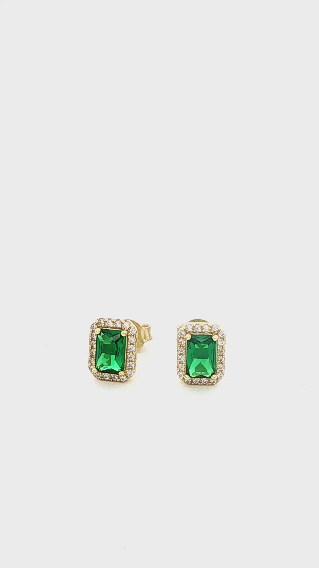 Square Halo Earrings