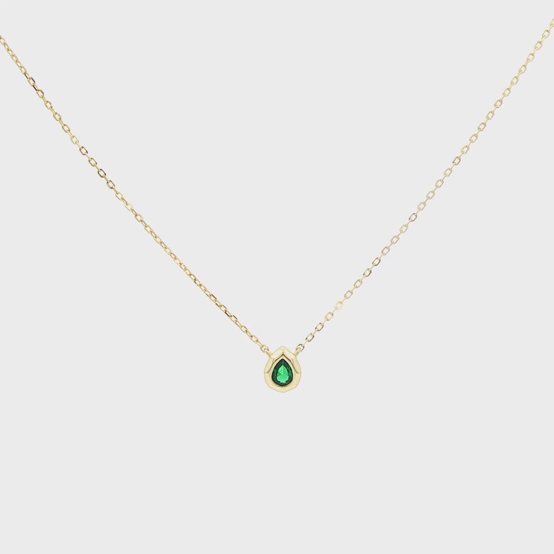 Green Drop Necklace