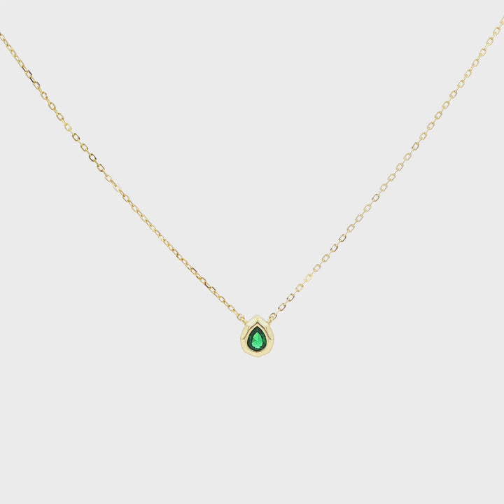 Green Drop Necklace