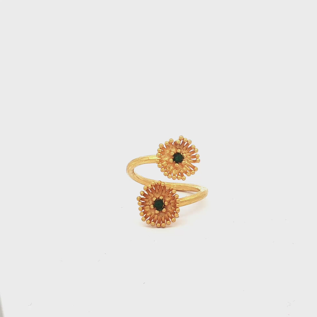 Double Coral Ring