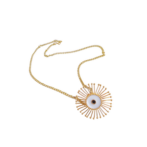 Dandelion Eye Necklace